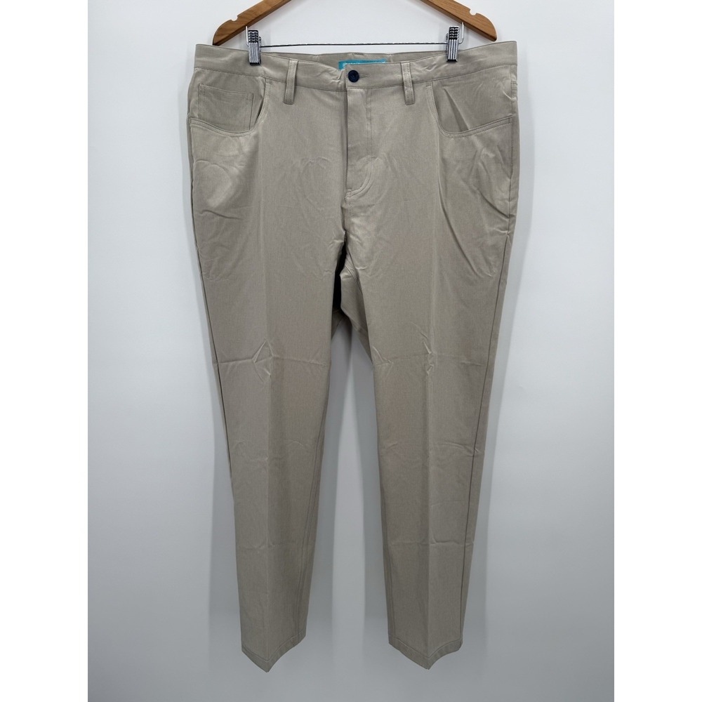 Tori Richard Surf Turf Latte Pants Size 38 Tradewind Technology Golf Performance - Picture 2 of 7
